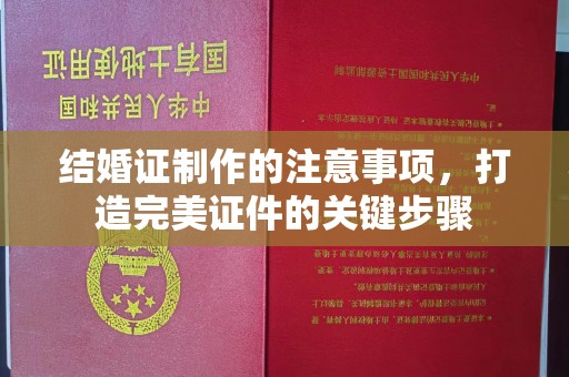 高安结婚证制作的注意事项，打造完美证件的关键步骤