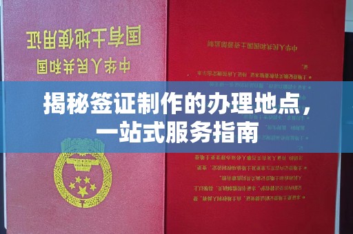 高安揭秘签证制作的办理地点，一站式服务指南